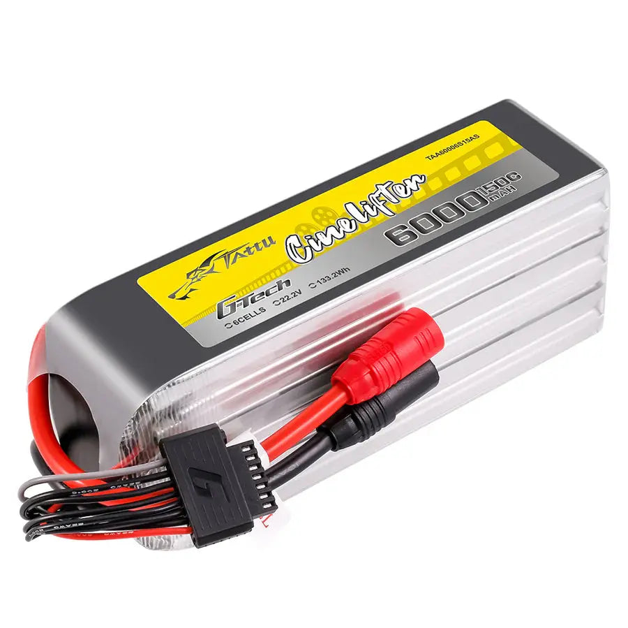 Tattu G‑Tech 6000mAh 150C 22.2V 6S AS150 Tattu & Gens Ace