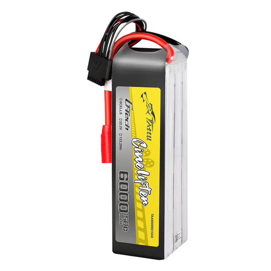 Tattu G‑Tech 6000mAh 150C 22.2V 6S AS150 Tattu & Gens Ace