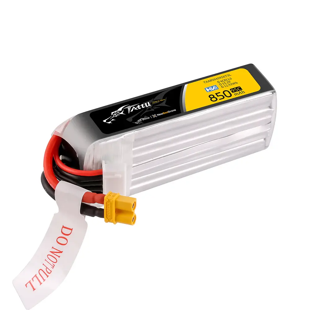 Tattu Lipo 850mAh 95C 4S1P 15.2V HV XT30 (Long-Pack)