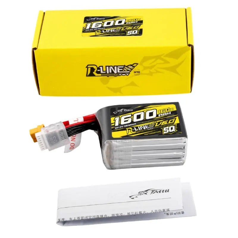 Tattu R-LINE V6 1600MAH 160C 6S Tattu & Gens Ace
