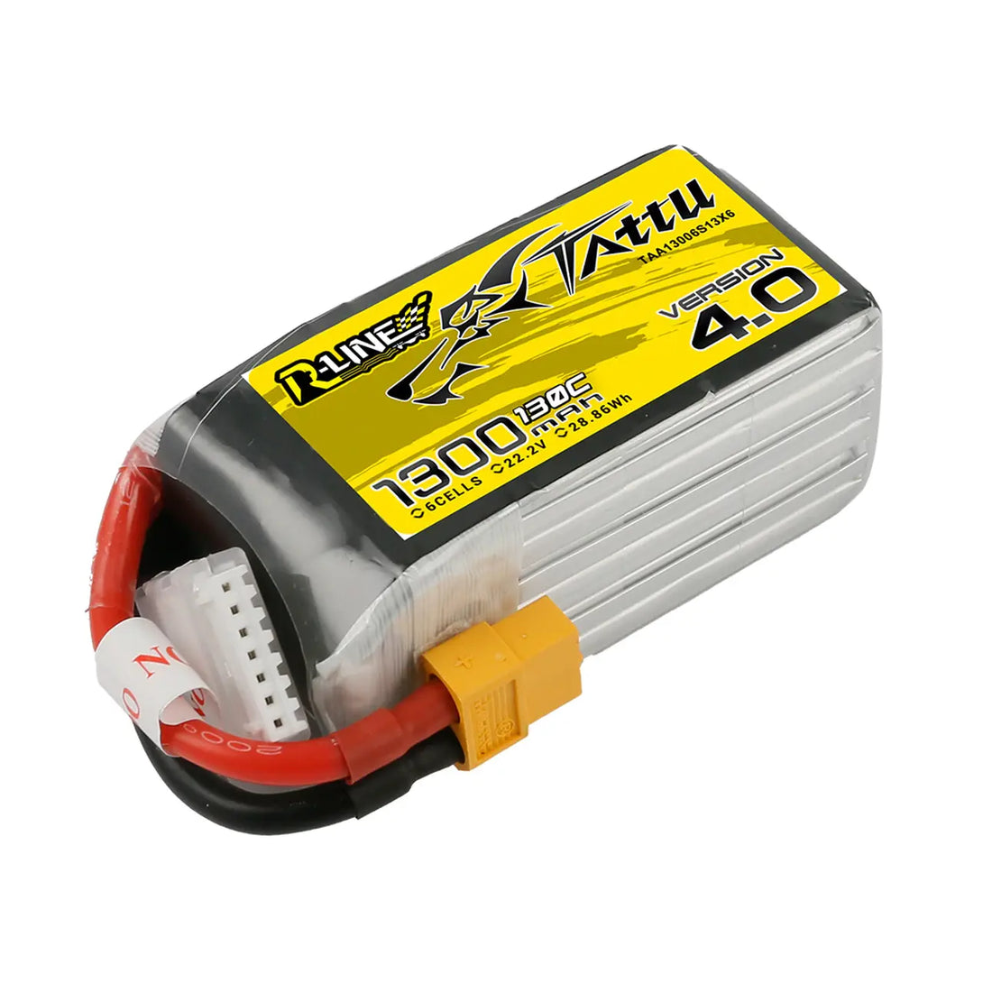 Tattu R-Line 1300mAh 6S 130C 4.0 22.2V XT60 Tattu & Gens Ace