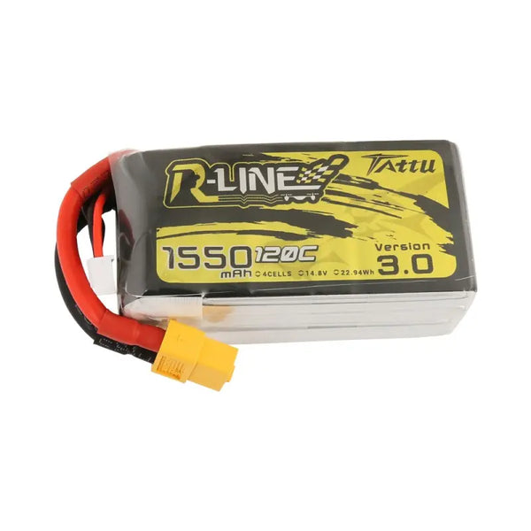 Tattu R-Line 1550mAh 4S 120C 3.0  14.8V XT60 Tattu & Gens Ace