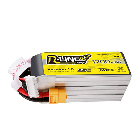 Tattu R-Line 1700mAh 22.2V 95C 6S XT60