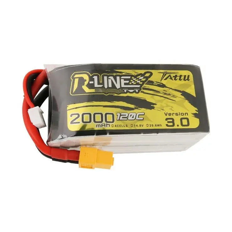 Tattu R-Line 2000mAh 4S 120C 3.0 14.8V XT60 Tattu & Gens Ace