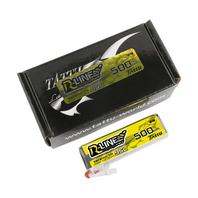 Tattuu R Line Logo Tattu R-Line 500mAh 1S 95C | Batteria Lipo FPV JST-PHR - Drone24Hours