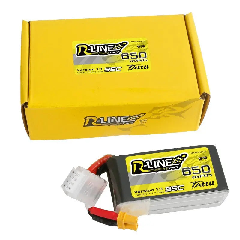 Tattuu R Line Logo Tattu R-Line 650mAh 3S 11.1V 95C XT30 – Batteria LiPo ad Alte ...