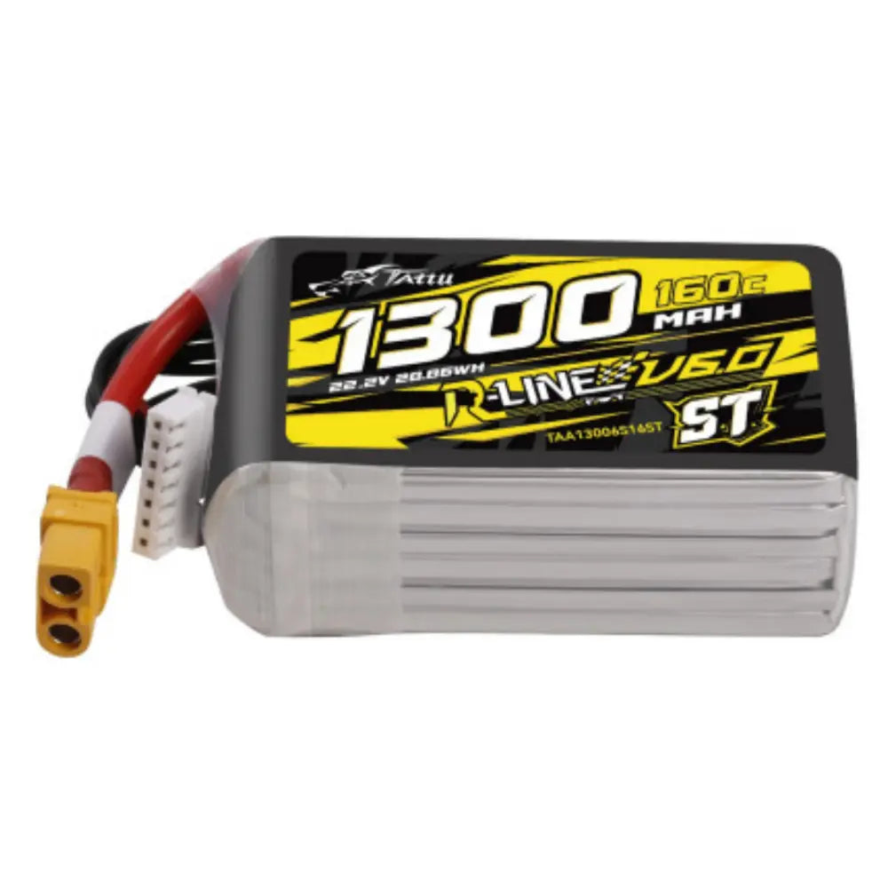 Tattu R-Line V6 1300mAh 22.2V 160C 6S1P XT60