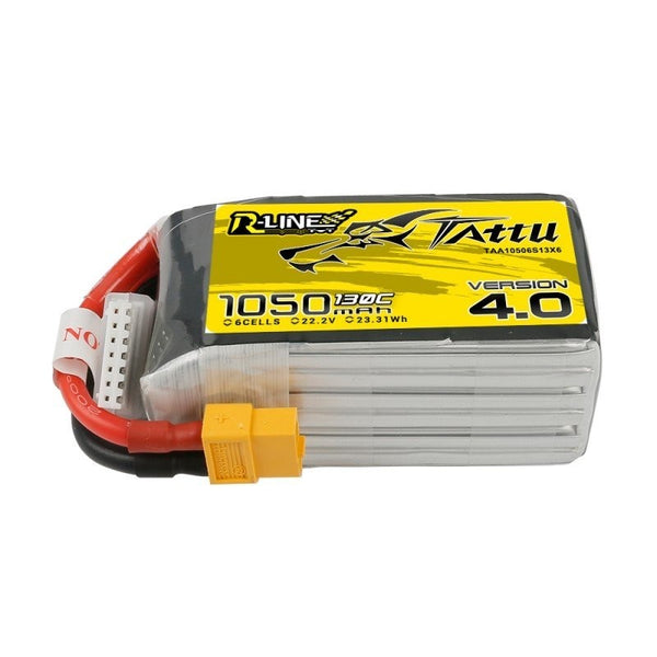 Tattu R-Line Version 4.0 1050mAh 22.2V 130C 6S1PXT60 Drone24Hours