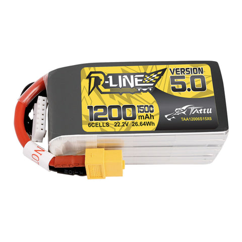 Tattu R-Line version 5.0 1200mAh 22.2V 150C 6S1P XT60