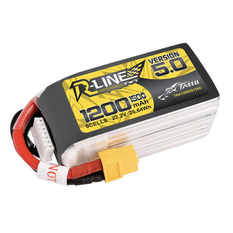 Tattu R-Line version 5.0 1200mAh 22.2V 150C 6S1P XT60