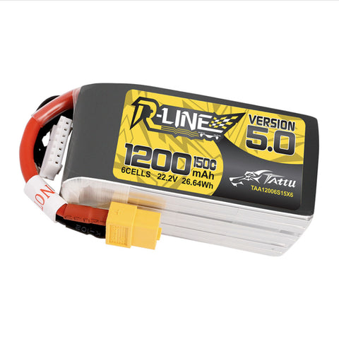 Tattu R-Line version 5.0 1200mAh 22.2V 150C 6S1P XT60