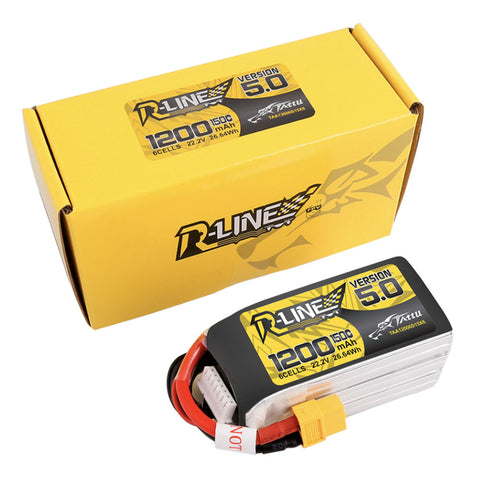 Tattu R-Line version 5.0 1200mAh 22.2V 150C 6S1P XT60