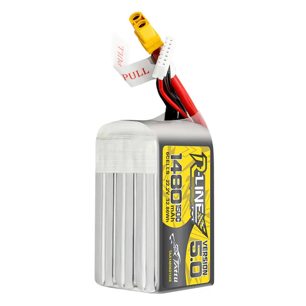 Tattu R‑Line V5 LiPo 1480 mAh 6S 150 C XT60 Tattu & Gens Ace