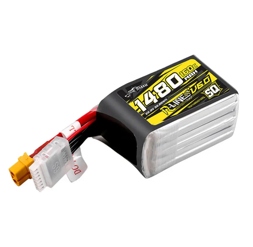 Tattu R‑Line V6 1480 mAh 160C 6S xt60 Tattu & Gens Ace