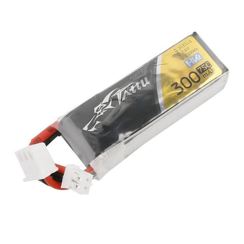 Tattu 300mAh 75C 2S1P HV JST-PHR