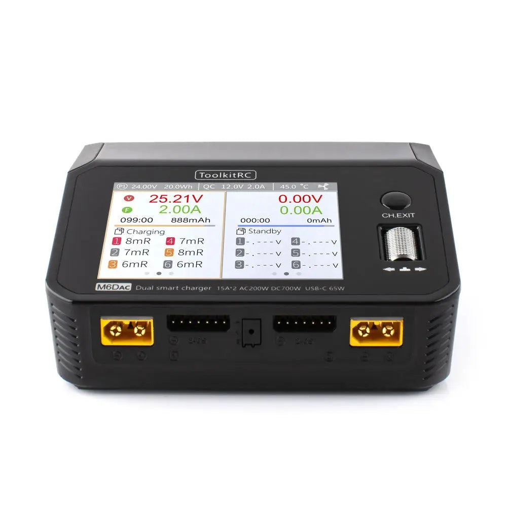 ToolkitRC M6DAC Caricabatterie intelligente AC/DC 200w ToolkitRC