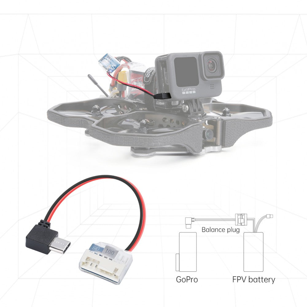 Cavo di alimentazione Balance Plug da tipo C a 5V per GoPro Hero 6/7/8/9 Drone24Hours