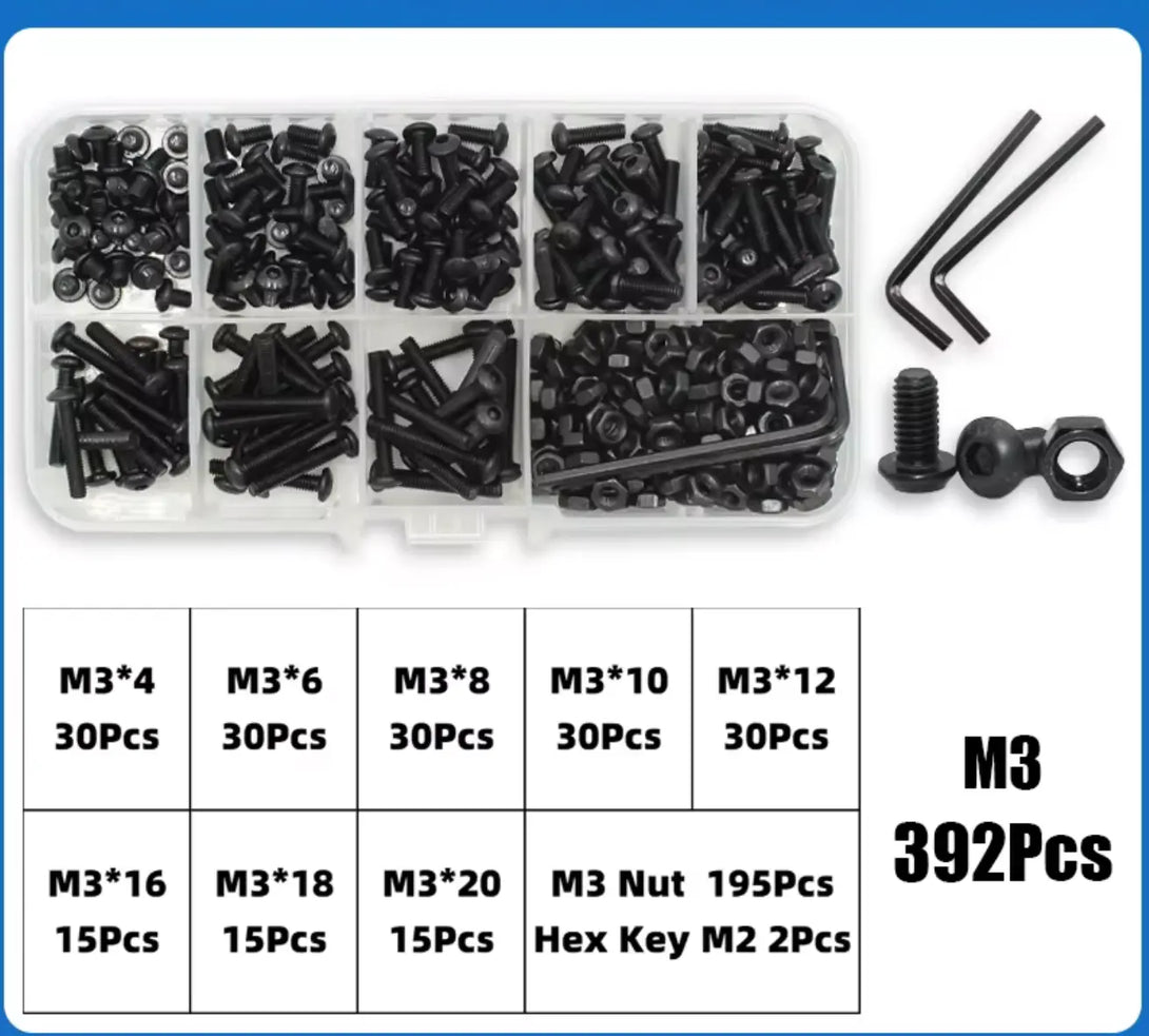 KARAA 1100 Pcs M3 Viti Dadi E Rondelle In Acciaio Inox M3, Viti A Testa - Foto 9