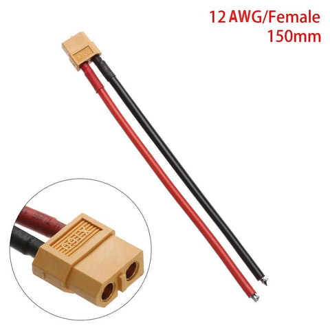 XT60 12AWG femmina 150mm