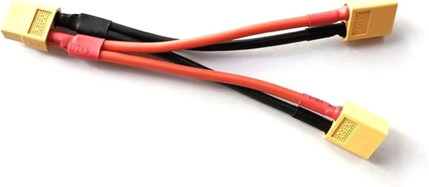Xt90 Connectors 5pcs With 10cm 14AWG Wire - For RC Batteries, Turnigy, Zippy, DIY Drone & Power