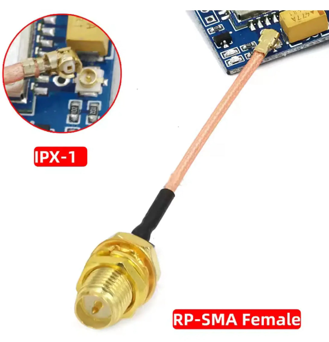 cavo pigtail U.FL (IPEX/IPX) a RP‑SMA femmina Drone24Hours