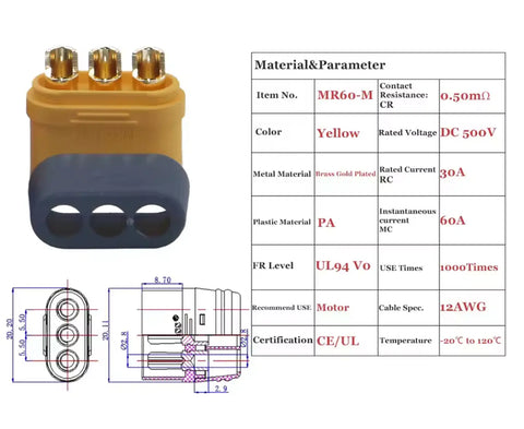 connettore MR60