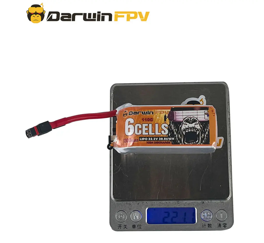 darwinfpv 6s 1300mah waterproof lipo battery DarwinFPV
