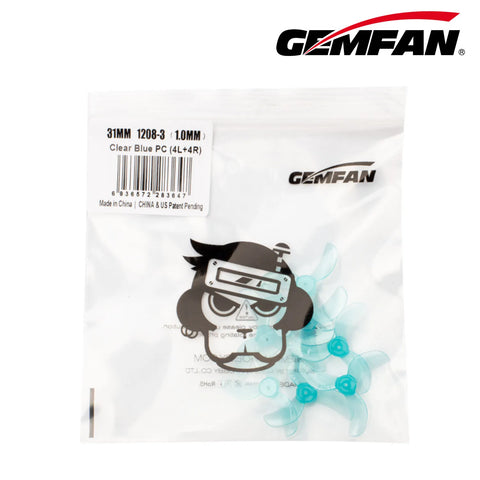 GEMFAN 1208-3 (31MM) 1MM BLUE 