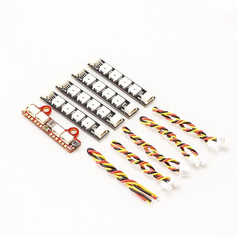 HGLRC 2812 2-6S scheda Controller LED w/ 4PCS W554B LED Drone24Hours