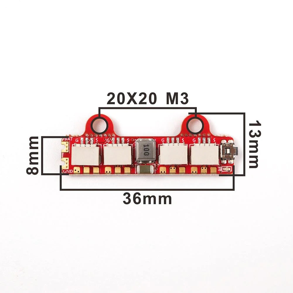 HGLRC 2812 2-6S scheda Controller LED w/ 4PCS W554B LED Drone24Hours