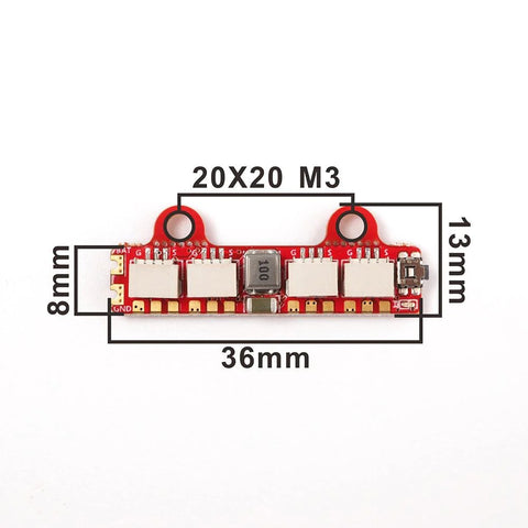 HGLRC 2812 2-6S scheda Controller LED w/ 4PCS W554B LED