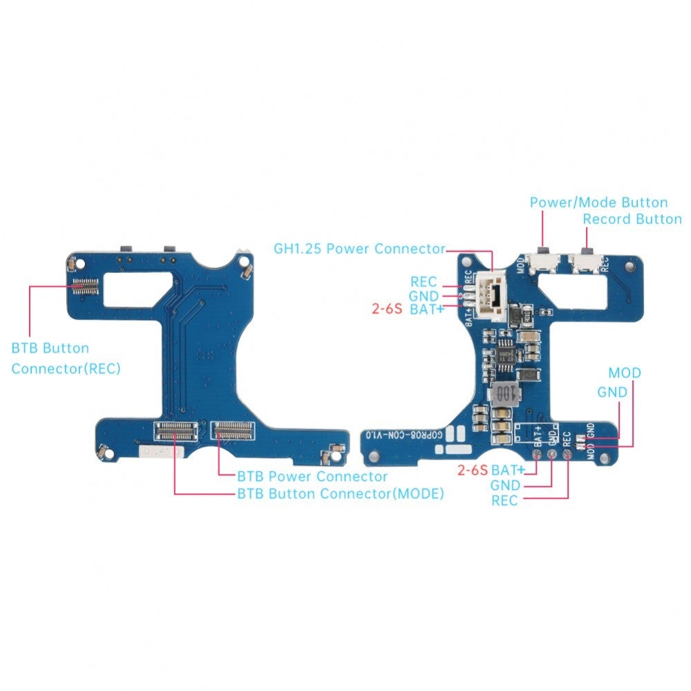 Custodia per GoPro Hero  8 Naked in TPU con BEC Board Drone24Hours