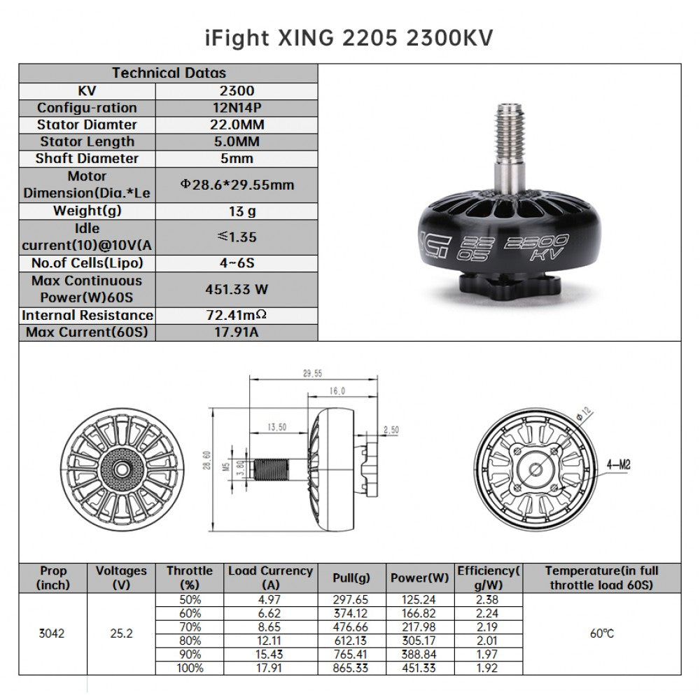 iFlight XING 2205 2300KV Drone24Hours