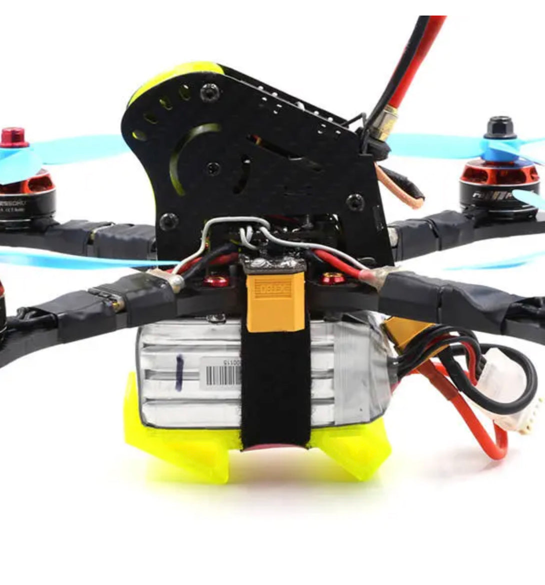 Supporto batteria 30 gradi in TPU(giallo fluo) Drone24Hours