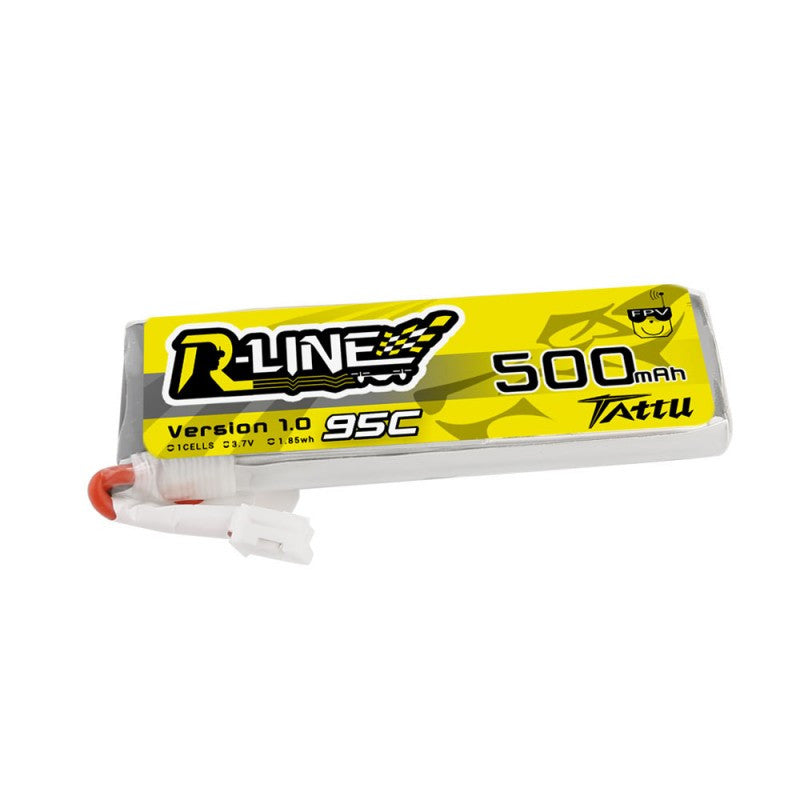 Tattu R-Line 500mAh 3.7V 1S1P 95C JST-PHR Drone24Hours